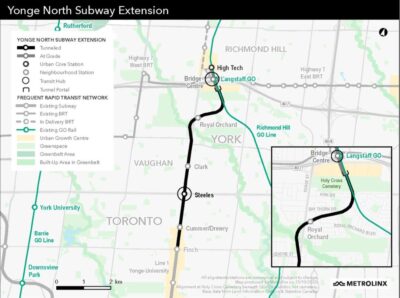 Route announced for Yonge subway extension to Richmond Hill features ...